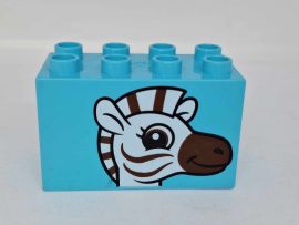 Lego Duplo képeskocka - zebra fej