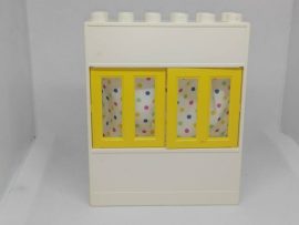 Lego Duplo ablakos fal elem függönnyel