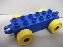   Lego Duplo utánfutó alap kapcsos kék-sárga (Kerekei kopottak)