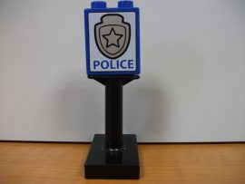Lego Duplo képeskocka + talp (police) 
