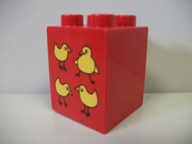  Lego Duplo képeskocka - csibe
