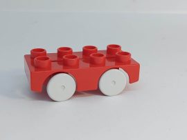 Lego Duplo Autó (piros) autópályához