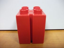 Lego Duplo kocka - nuttos piros