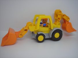Lego Duplo Árokásó 10811 készletből markoló munkagép + figura