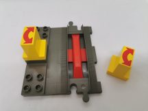   Lego Duplo váltó + ajándék nyíl (barnás szürke, kanyar nyíllal))