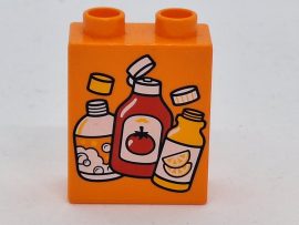 Lego Duplo képeskocka - Flakonok,műanyag hulladék (10987)