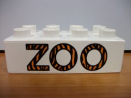 Lego Duplo képeskocka - zoo (karcos)