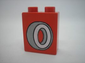 Lego Duplo képeskocka - kerék, gumi (karcos)