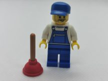 Lego Minifigura - Vízvezeték szerelő (col144)