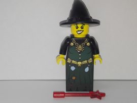 Lego Castle figura - Fastasy Era - Evil Witch varázspálcával (cas397) 
