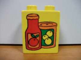 Lego Duplo képeskocka - üveg (karcos)