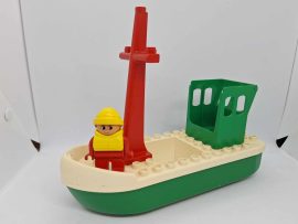 Lego Duplo Hajó figurával (hajó teteje sárgult)