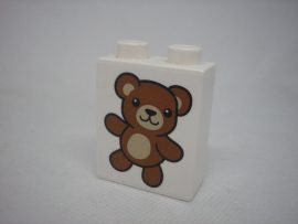 Lego Duplo képeskocka - maci (karcos)