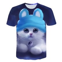   Gyerek 3D póló Cica 120 méret Cicás póló macskás póló