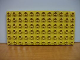 Lego Duplo Alaplap 6*12 (mustársárga) 
