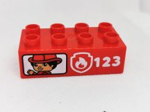 Lego Duplo képeskocka - tűzoltó (karcos)