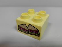 Lego Duplo képeskocka - szendvics (karcos)
