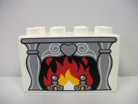 Lego Duplo képeskocka - kandalló (karcos)