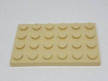 Lego Alaplap 4*6 (krém)