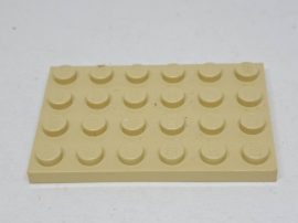 Lego Alaplap 4*6 (krém)