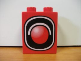 Lego Duplo képeskocka - jelzőlámpa (karcos)