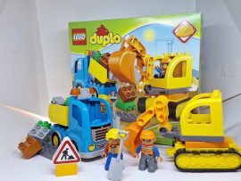 LEGO DUPLO Teherautó és lánctalpas exkavátor 10812 (katalógussal,dobozzal) D.