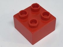 Lego Duplo 2*2 kocka (piros)