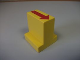Lego Duplo képeskocka - nyíl vonat sín alkatrész