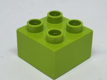 Lego Duplo 2*2 kocka (almazöld)