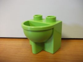 Lego Duplo mosdó matt zöld