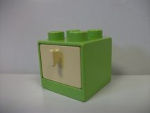 Lego Duplo komód matt zöld