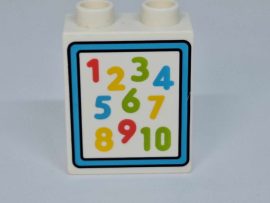 Lego Duplo képeskocka - Számok (karcos)