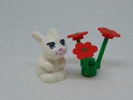 Lego Friends állat - nyuszi, nyúl virággal