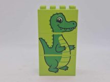   Lego Duplo képeskocka - krokodil elem 10885-ös szettből (karcos)