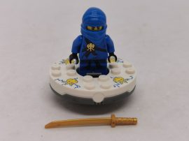 Lego Ninjago figura - Jay (njo004) Spinnerrel, pörgentyűvel 2257-es készletből