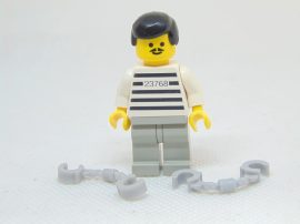 Lego City figura - Betörő, Rab (jail004) 