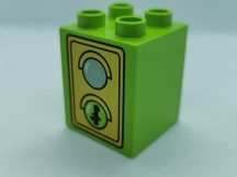 Lego Duplo Képeskocka - Jelzőlámpa (zöld-piros)