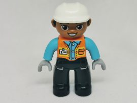 Lego Duplo ember - fiú munkás (szürke kezű)