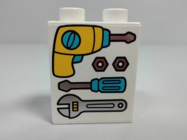 Lego Duplo képeskocka - szerszám (karcos)