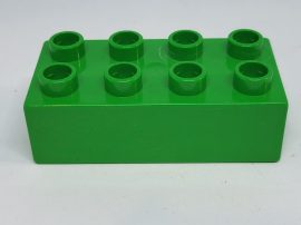 Lego Duplo 2*4 kocka (v.zöld)