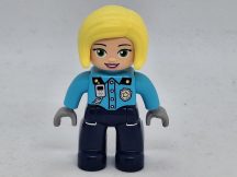Lego Duplo ember - rendőrnő (keze szürke)