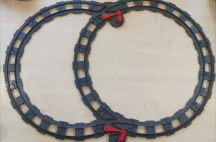   Lego Duplo sín csomag lego duplo vonatpályához 2 db váltóval (17 db szürke sín, 2 db szürke váltó)