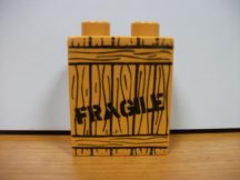   Lego Duplo képeskocka láda - törékeny - fragile (v. barna ! )