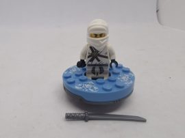 Lego Ninjago figura - Zane (njo001) spinnerrel, pörgentyűvel 2113-as készletből