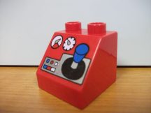 Lego Duplo képeskocka - piros (karcos)