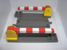 Lego Duplo átjáró (barnás-szürke) + 2 sorompó 