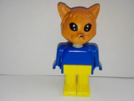 Lego Fabuland állatfigura - cica (feje és lába laza)