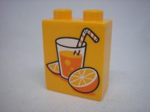 Lego Duplo képeskocka - narancs, üditő