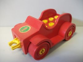 Lego Duplo autó (piros) (eleje picit karcos)