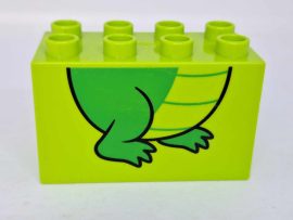 Lego Duplo képeskocka - krokodil testrész (karcos)